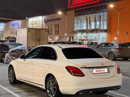 2017 Mercedes-Benz C-Класс 180 9G-TRONIC IV (W205), белый, 1890000 рублей, вид 4