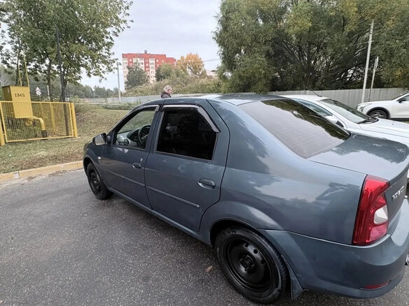 2012 Renault Logan I Рестайлинг, синий, 275000 рублей - вид 3