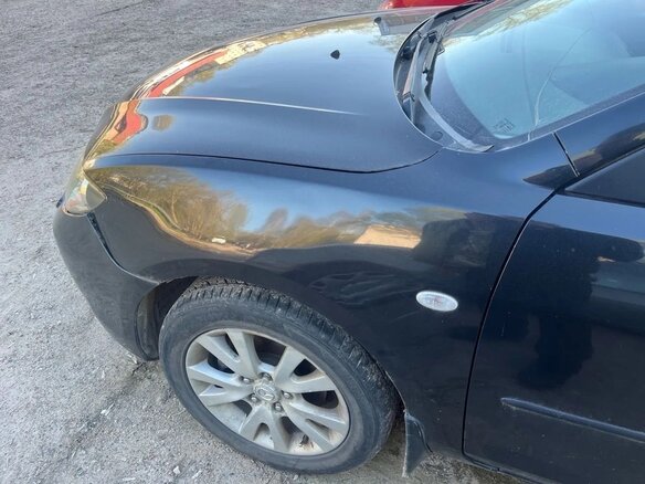 2007 Mazda 3 I (BK) Рестайлинг, чёрный - вид 4