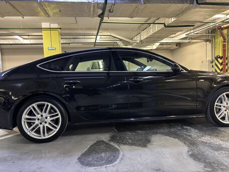 2015 Audi A7 I (4G) Рестайлинг, чёрный, 3270000 рублей, вид 4