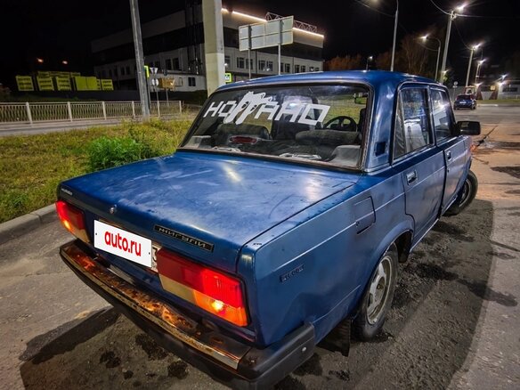 2005 Lada (ВАЗ) 2107, синий, 85000 рублей - вид 4