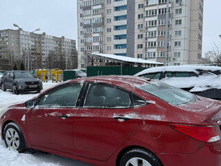 2015 Hyundai Solaris I Рестайлинг, пурпурный, 890000 рублей, вид 2