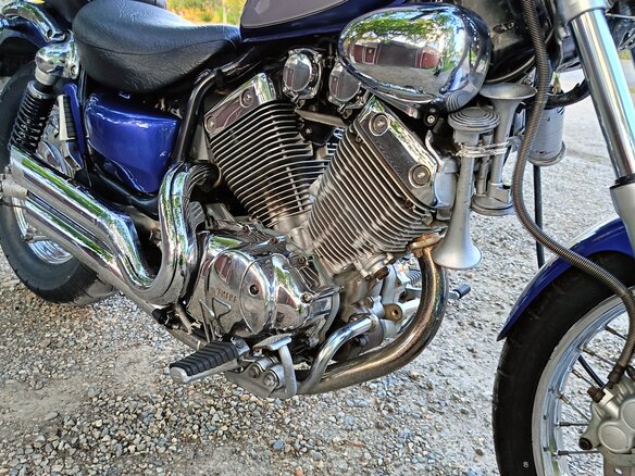 1996 Yamaha XV400 Virago, синий, 269000 рублей - вид 2