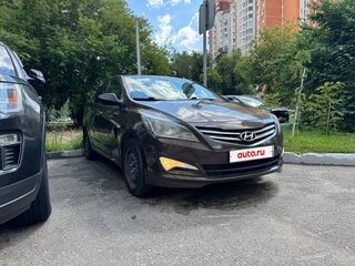 2016 Hyundai Solaris I Рестайлинг, коричневый, 450000 рублей, вид 2