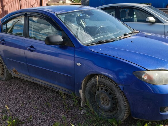 2008 Mazda 3 I (BK) Рестайлинг, синий, 300000 рублей - вид 5