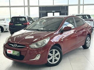 2011 Hyundai Solaris I, красный, 589000 рублей, вид 1