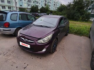 2013 Hyundai Solaris I, фиолетовый, 400000 рублей, вид 1