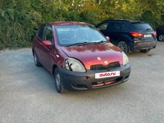 2002 Toyota Vitz I (P10), красный, 177000 рублей, вид 1