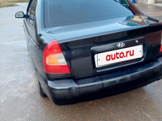 2006 Hyundai Accent ТагАЗ II, чёрный, 350000 рублей, вид 4