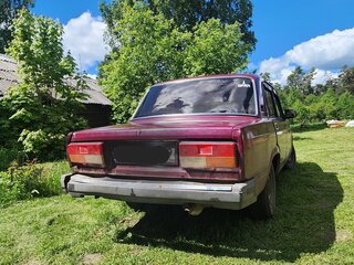 2002 Lada (ВАЗ) 2107, пурпурный, 110000 рублей, вид 2