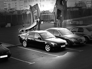 2004 BMW 5 серии 530i V (E60/E61), чёрный, 1080000 рублей, вид 4