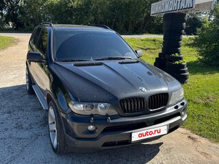 2004 BMW X5 4.4i I (E53) Рестайлинг, чёрный, 1200000 рублей, вид 2