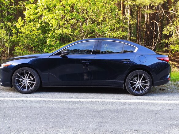 2019 Mazda 3 IV (BP), синий, 2250000 рублей - вид 4