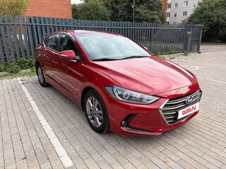 2018 Hyundai Elantra VI (AD), красный, 1600000 рублей, вид 3