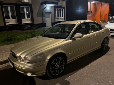 2006 Jaguar X-Type I, золотистый, вид 3