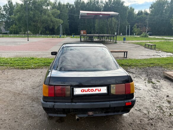 1990 Audi 80 IV (B3), чёрный - вид 1