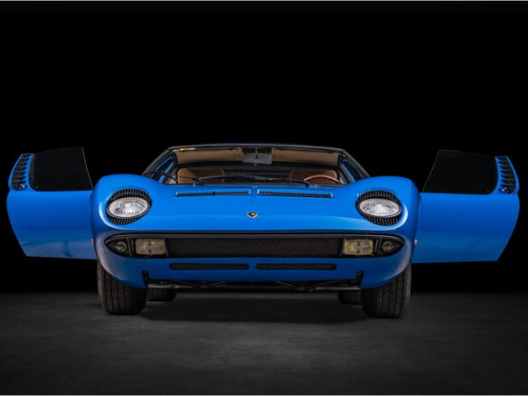 1967 Lamborghini Miura, синий - вид 12