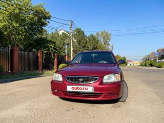 2006 Hyundai Accent ТагАЗ II, красный, 309000 рублей, вид 3