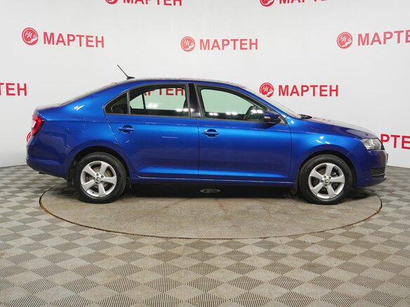 2017 Skoda Rapid I Рестайлинг, синий, 1318000 рублей - вид 4