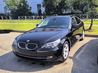 2008 BMW 5 серии 520i V (E60/E61) Рестайлинг, чёрный, 1100000 рублей, вид 2