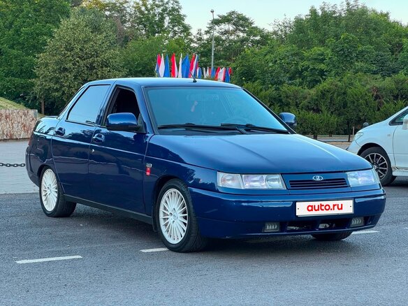 2002 Lada (ВАЗ) 2110, синий, 360000 рублей - вид 4