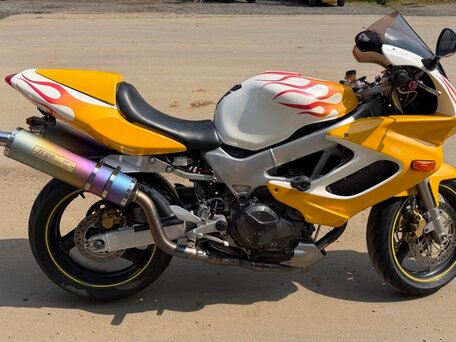 1999 Honda VTR 1000, золотистый, 319000 рублей, вид 3