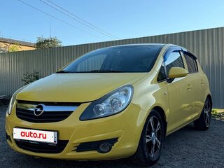 2008 Opel Corsa D, жёлтый, 380000 рублей, вид 1