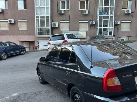 2005 Hyundai Accent ТагАЗ II, чёрный, 310000 рублей, вид 3