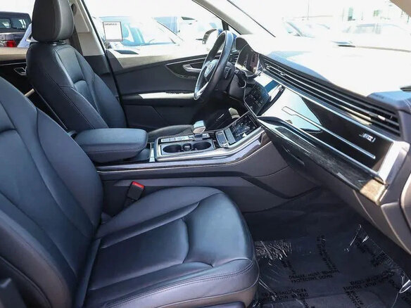 2023 Audi Q7 45 TFSI II (4M) Рестайлинг, синий - вид 5