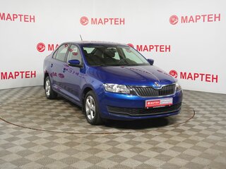 2017 Skoda Rapid I Рестайлинг, синий, 1318000 рублей, вид 3