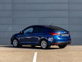 2022 Hyundai Solaris II Рестайлинг, синий, 1595000 рублей, вид 4