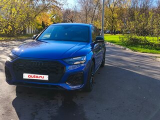 2021 Audi Q5 45 TFSI II (FY) Рестайлинг, синий, 4200000 рублей, вид 3