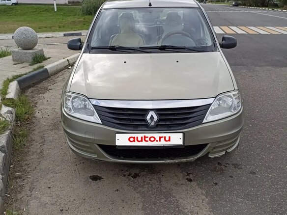 2011 Renault Logan I Рестайлинг, бежевый, 400000 рублей
