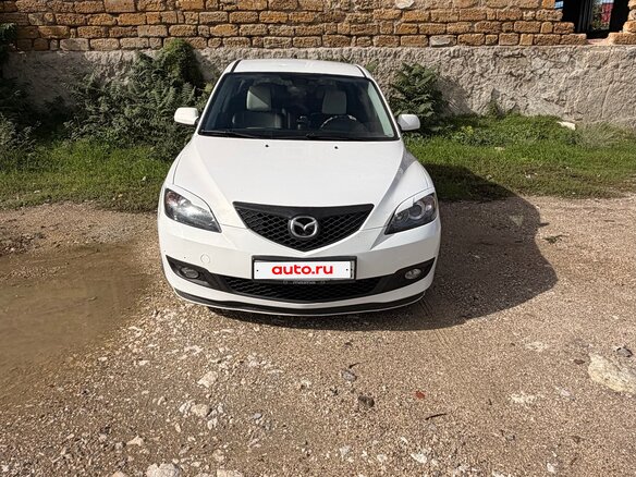 2007 Mazda 3 I (BK) Рестайлинг, белый, 445000 рублей - вид 1