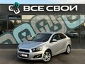 2012 Chevrolet Aveo II, серебристый, 576000 рублей
