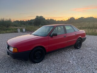 1990 Audi 80 IV (B3), красный, 250000 рублей, вид 1