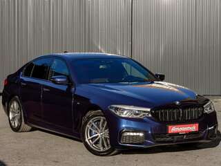2017 BMW 5 серии Long 530Li xDrive VII (G30/G31/G38), синий, 3480000 рублей, вид 3