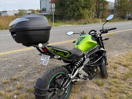 2013 Kawasaki ER-6N, зелёный, 470000 рублей, вид 4