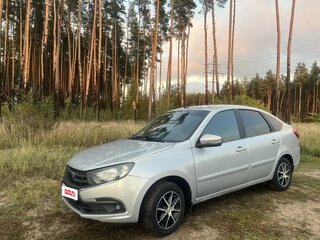 2018 Lada (ВАЗ) Granta I Рестайлинг, серебристый, 515000 рублей, вид 2