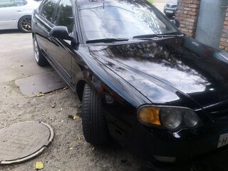 2003 Kia Spectra I Рестайлинг 1, чёрный, 270000 рублей, вид 1