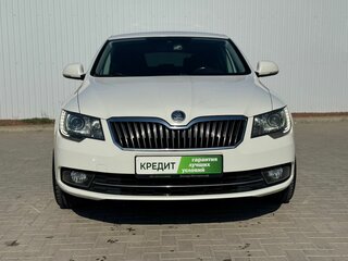 2014 Skoda Superb DSG II Рестайлинг, белый, 1299000 рублей, вид 3