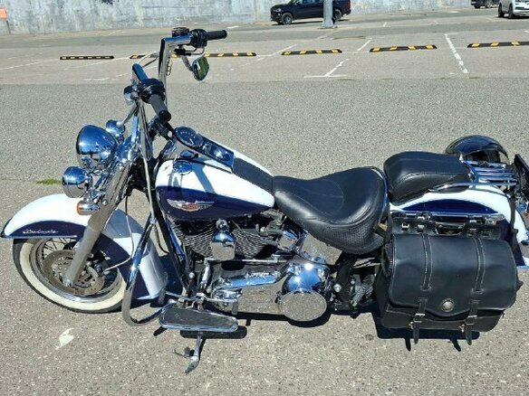 2006 Harley-Davidson Softail Deluxe, синий, 950000 рублей - вид 12