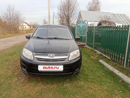 2015 Lada (ВАЗ) Granta I, чёрный, 360000 рублей, вид 3