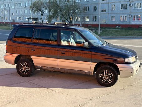 1996 Mazda MPV I (LV), синий, 350000 рублей, вид 4