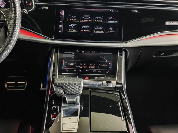 2019 Audi Q8 45 TDI I (4M), синий, 5509000 рублей - вид 14