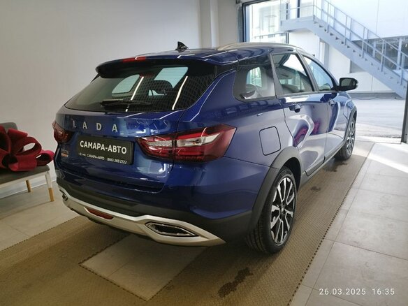 2026 Lada (ВАЗ) Vesta SW Cross I Рестайлинг (NG), синий - вид 3
