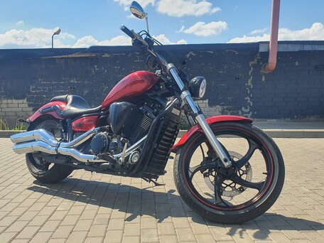 2012 Yamaha XVS1300, пурпурный, 570000 рублей, вид 1