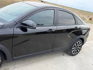 2024 Lada (ВАЗ) Vesta I Рестайлинг (NG), чёрный, 1370000 рублей, вид 4