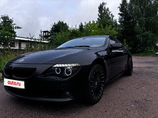 2008 BMW 6 серии 630i II (E63/E64) Рестайлинг, чёрный, 1400000 рублей, вид 1