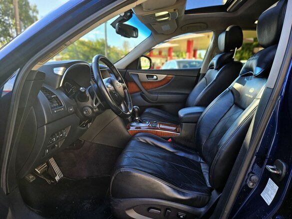 2014 Infiniti QX70, синий - вид 9